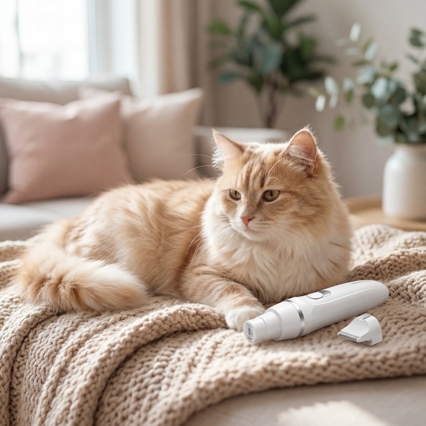 Premium 4-in-1 Pet Grooming Set – Quiet Cordless Hair Clipper for Dogs & Cats