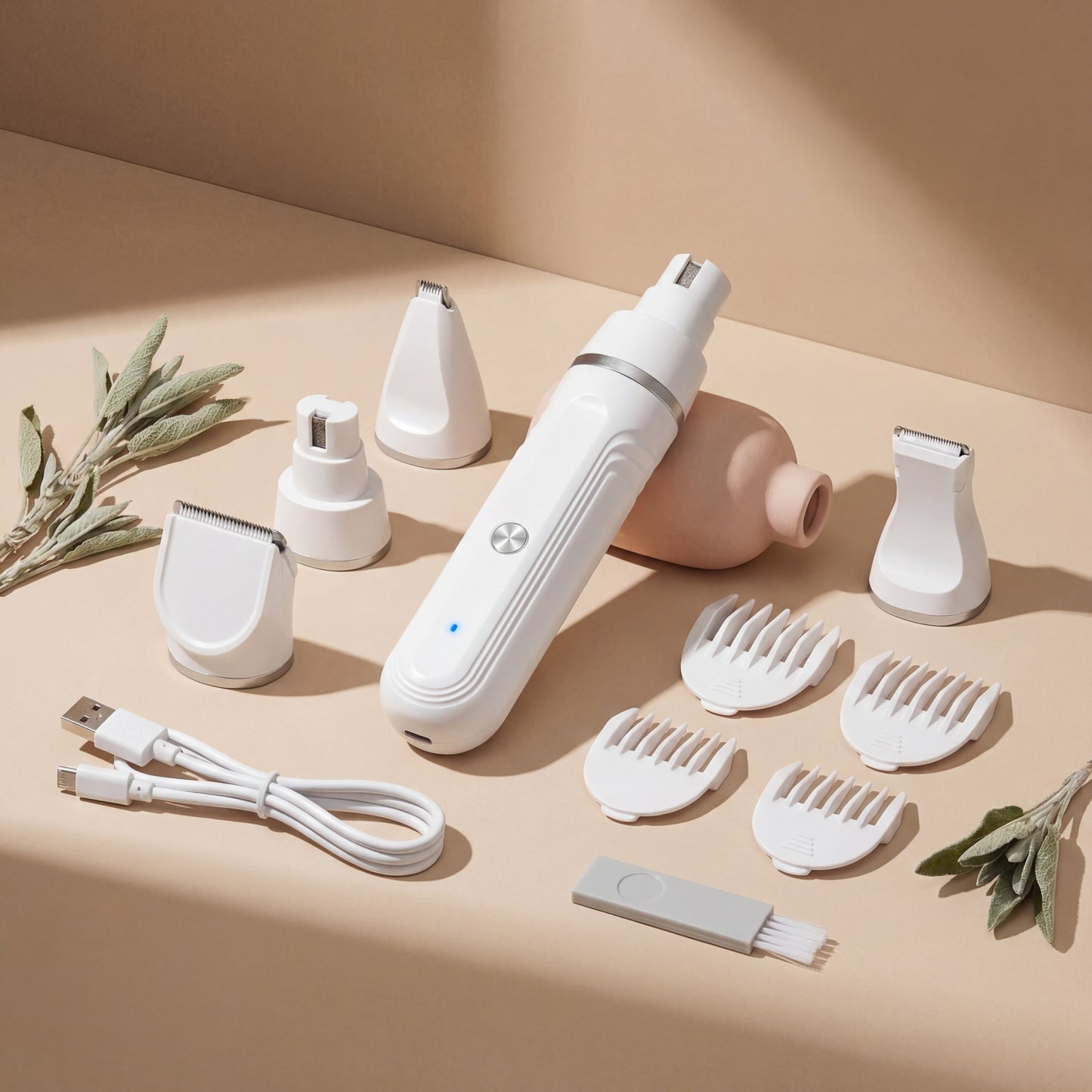 Premium 4-in-1 Pet Grooming Set – Quiet Cordless Hair Clipper for Dogs & Cats