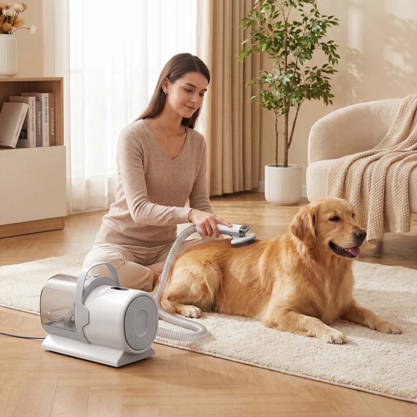 ProPet 5-in-1 Dog Grooming Vacuum Kit – Low Noise, 11000Pa Power, 2.5L Dust Cup